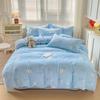 Four-piece quilt cover Household bedding Student single three-piece set Nordic simple style quilt cover quilt sheet