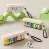 Portable Pill Box 4 Compartments Transparent Pill Case Travel Pill Organizer Tablet Dispenser with Slider Lock