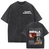 2026 Горячая Распродажа Мужская Женская Унисекс Стиранная Футболка Tame Impala Currents Музыкальная Группа Графический Принт Круглый Вырез Короткий Рукав Повседневная Уличная Одежда Футболка Топ