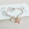 Rinhoo Fashion Handmade Purple Butterfly Flower Bracelet Bangle Sweet For Women Animal Charm Je P6I5