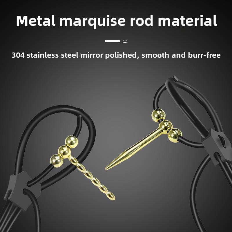 SM Electro Shock Penis Plug Ring Electric Stimulate Massage Horse Eye Stick Cockring Glans Trainer Horse Eye Stick Sex Toy