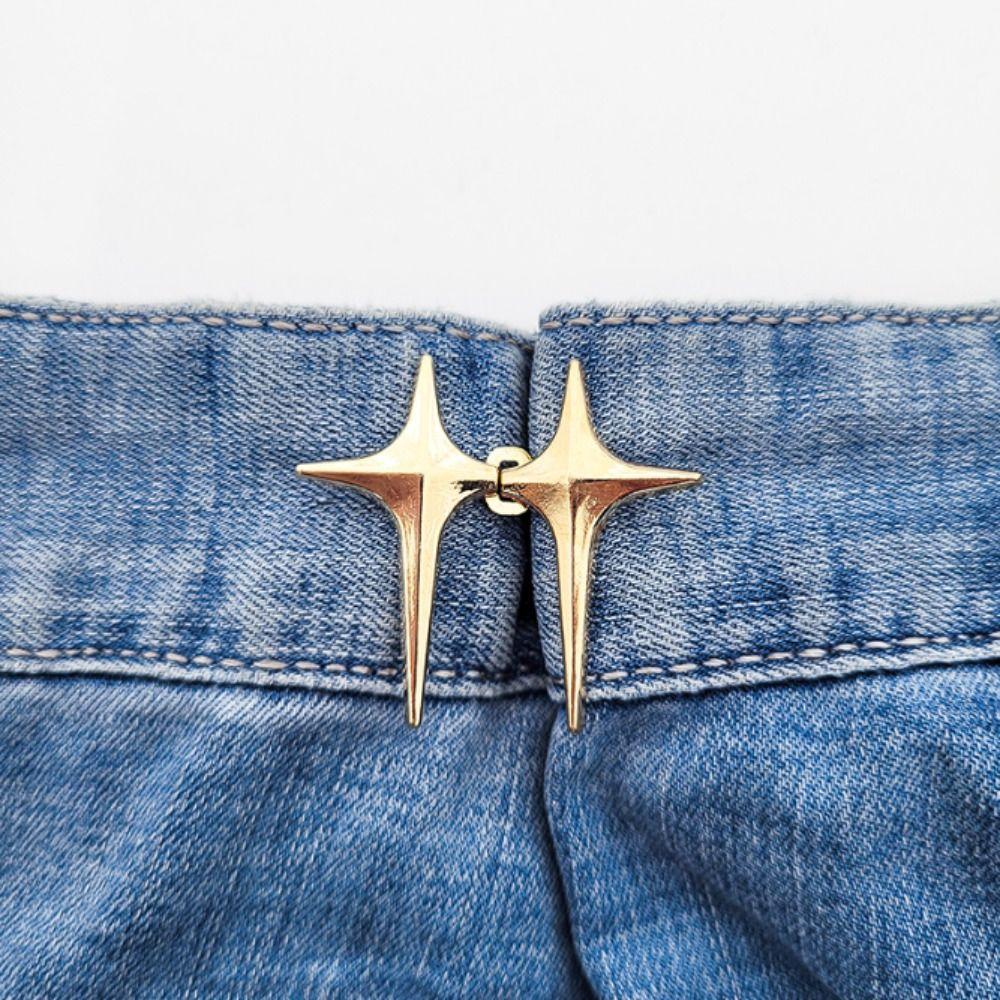 No Sew Jeans Button Adjustable Detachable Button Snap Button Waist Tightener