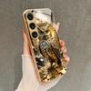 Модный Золотой Коин с Узором Совы Стеклянный Чехол для Телефона Galaxy S26 S25 S24 S23 Ultra S22 Ultra S20 Ultra 56 A72 A73 5G
