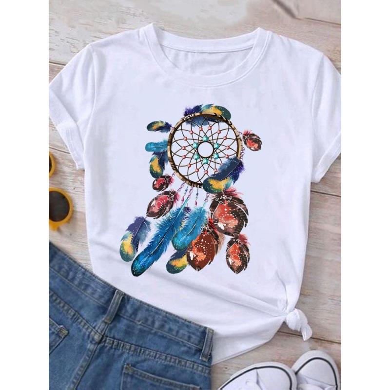 Летняя женская печатная рубашка Reading Time белого цвета больших размеров, женская футболка с короткими рукавами из чистого хлопка, женская