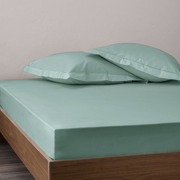 Parure de draps 4 pièces percale de coton peigné "Julian" pour lit 140 x 190 cm Coton Pur