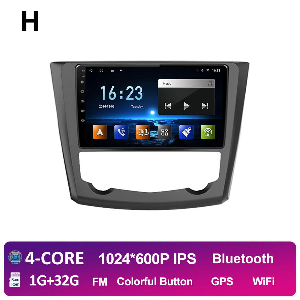 GPS-навигация Android14 для Renault Kadjar 2015 2016 2017 2018 2019 Беспроводная Carplay Автомагнитола QLED IPS Экран WIFI Аксессуары