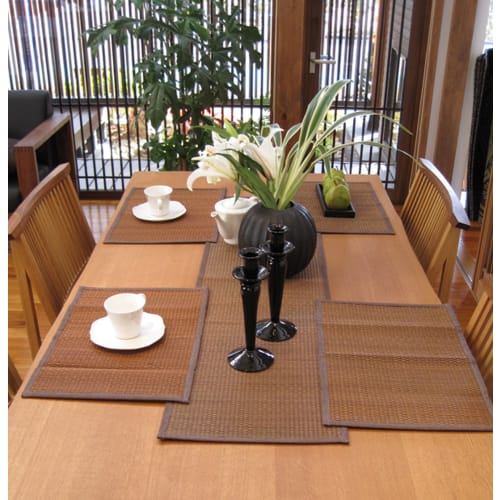 Настольная дорожка Йонагуни, примерно 32 x 120 см (коричневый)