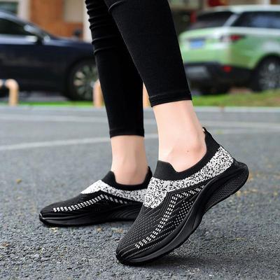 Тканевая обувь женская обувь новая летняя обувь на одной педали летуче-тканая большого размера старая повседневная обувь