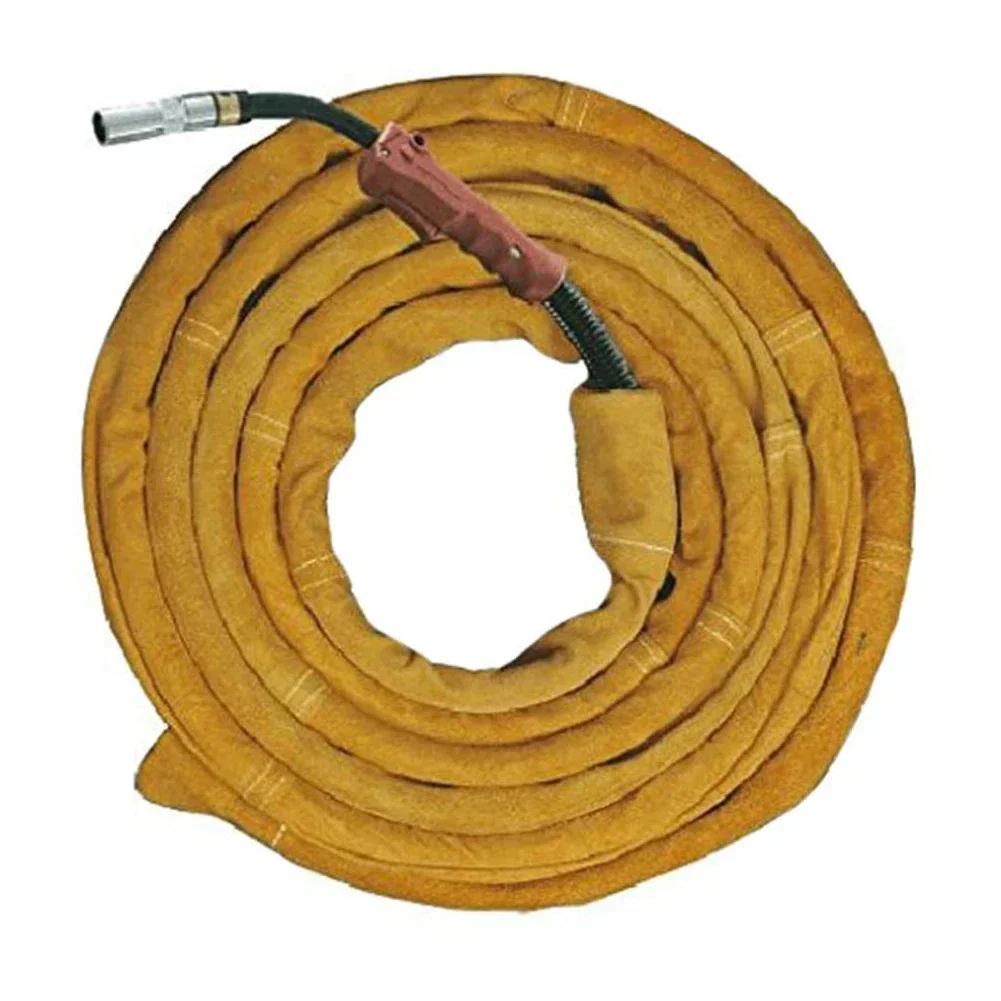 1pcs 3.5m/10m TIG Welding Torch Cable Cover Leather Adjustable Tightness Stitched Mig/plasma Cable Sleeves Tig Cover For Hose