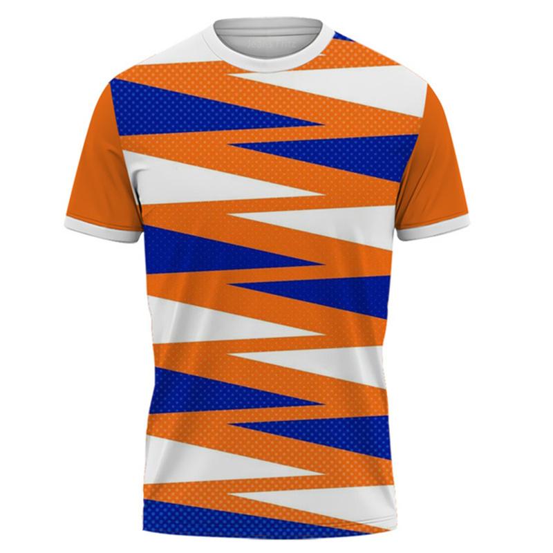 Lightning Tshirt for Men Badminton Tennis Series Quick Drying 3D Print Sweatshirt Sportswear Comfortable O-Neck Short Sleeve Tee