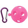 Защитный чехол для мяча для гольфа Силиконовый держатель-рукав с брелоком Аксессуар для тренировок по гольфу Розово-красный