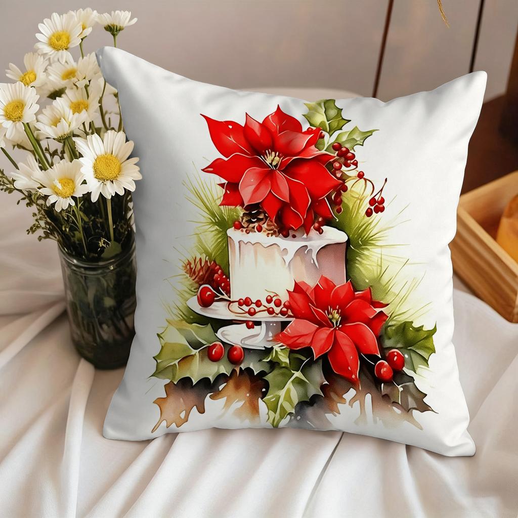 A Festive Barn Pillow CoverSuitable for sofa car bedroom decorative cushion cover pillow cover