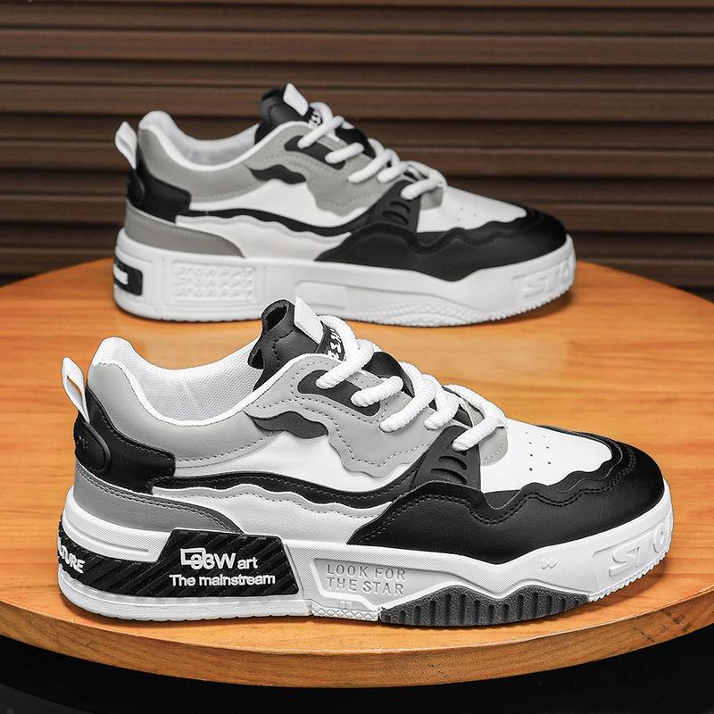 Мужская обувь знаменитостей из Интернета на весну, новые универсальные повседневные туфли на толстой подошве, нескользящие, модные туфли для подростков