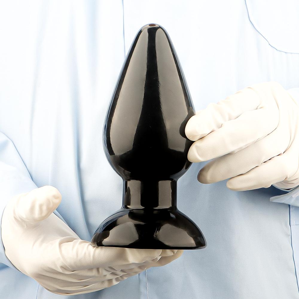 Большая анальная пробка Секс-игрушки Анальные дилдо Черный пенис ПВХ Реалистичный член Фистинг Пеггинг