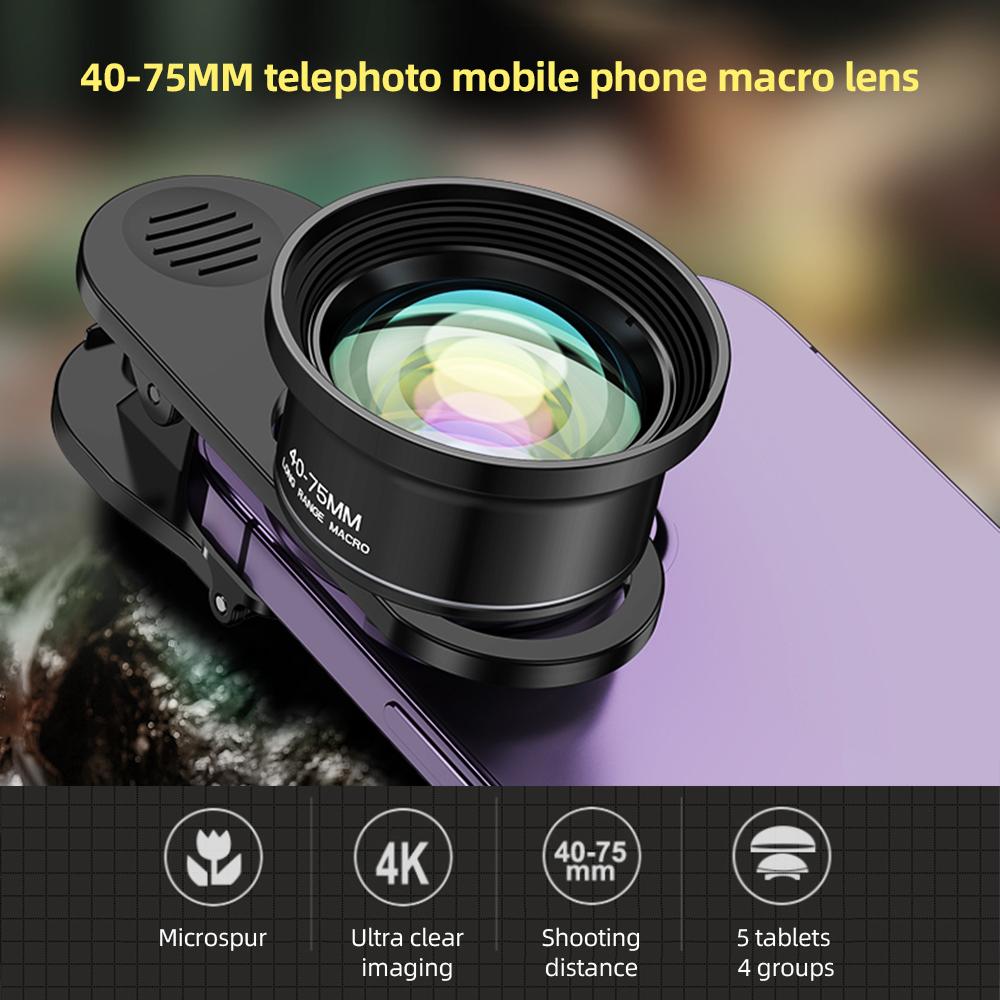 10X Universal Smartphone Macro Lens 4K Ultra High Definition Phone Camera Lens with Phone Clip
