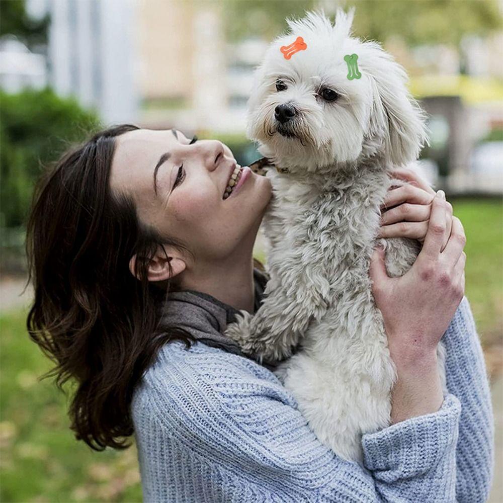 Bone Shape Candy Color Decorative Puppy Hairpin Dog Hair Accessories Cat Hair Clips Dog Hairpin