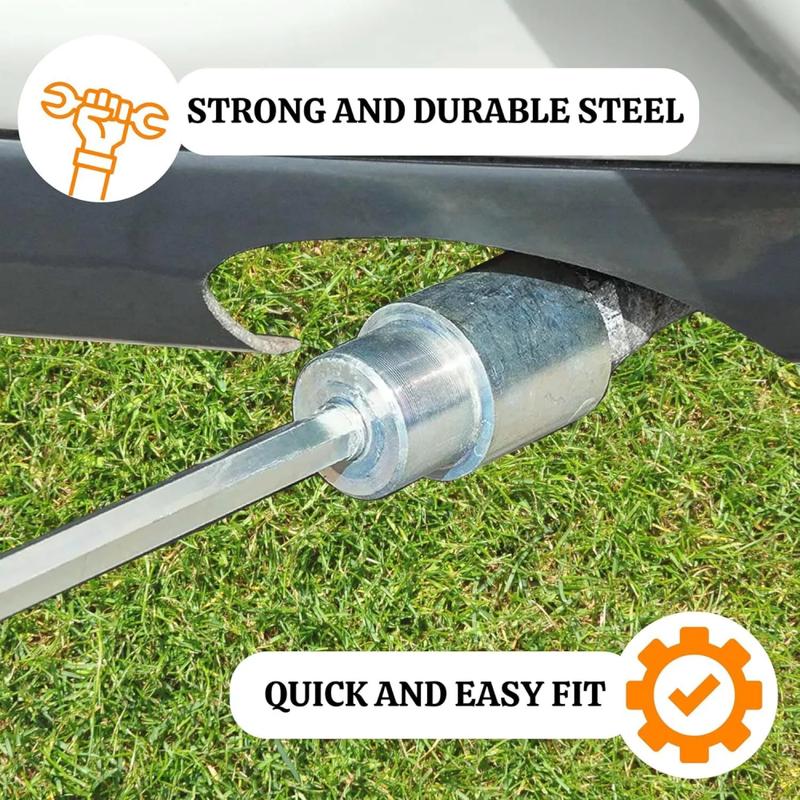 15cm Corner Steady Caravan Leg Winder Drill Attachment Stand Jack Extension Socket 19mm Electric Drill Attachment Adapter