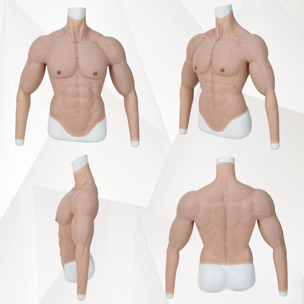 Silicone Muscle Fake Cosplay Deltoid Fake Handsome Dressing Women [SMITIZEN] Suit, Muscles, Biceps, Muscles, Triceps, Abs, Macho, Disguise, Muscles,