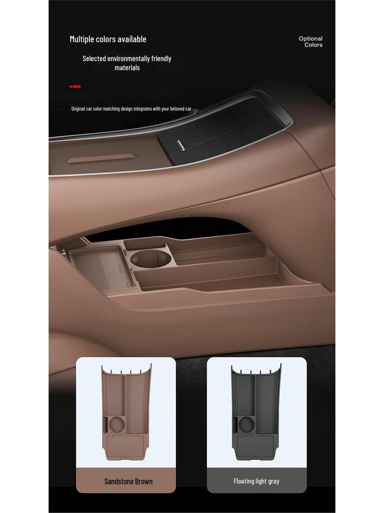 Leapmotor C11 Center Console Silicone Storage Box - Fits 26 Models, Multipurpose Double-layer Design