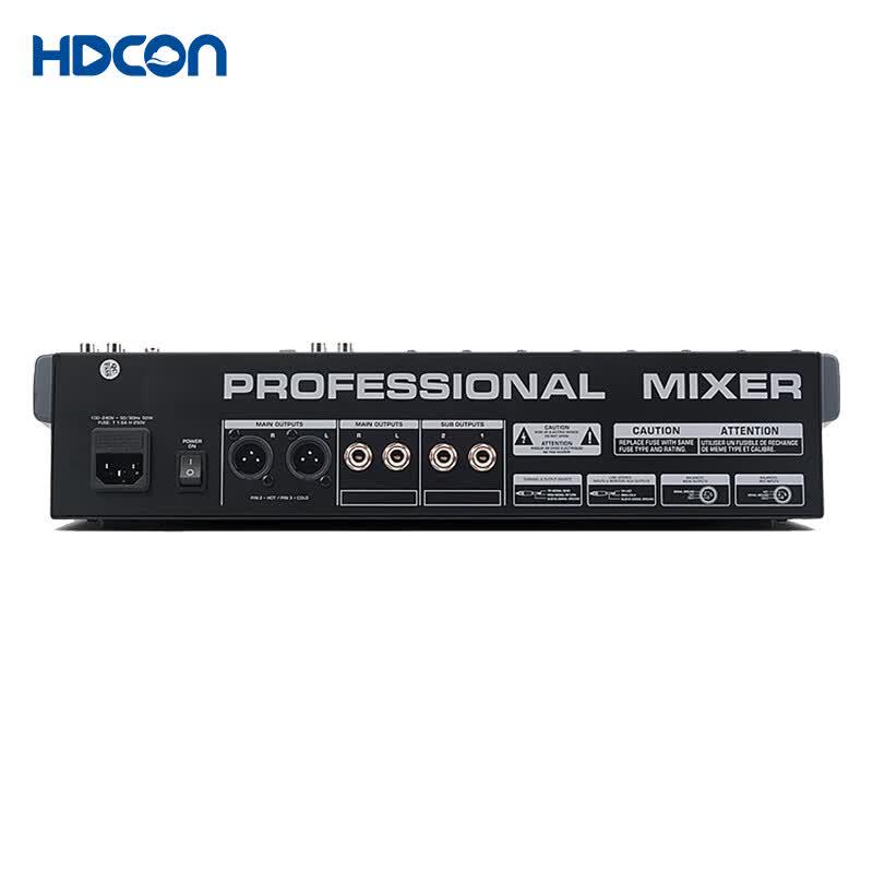 HDCON HT-AT1222F 12-канальный профессиональный аудиомикшер (Китайская версия)