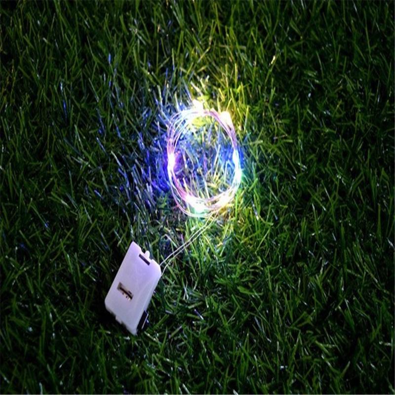 3 режима 1м 2м Светодиодная гирлянда Декоративные огни Сказочная медная проволока Для помещения и улицы