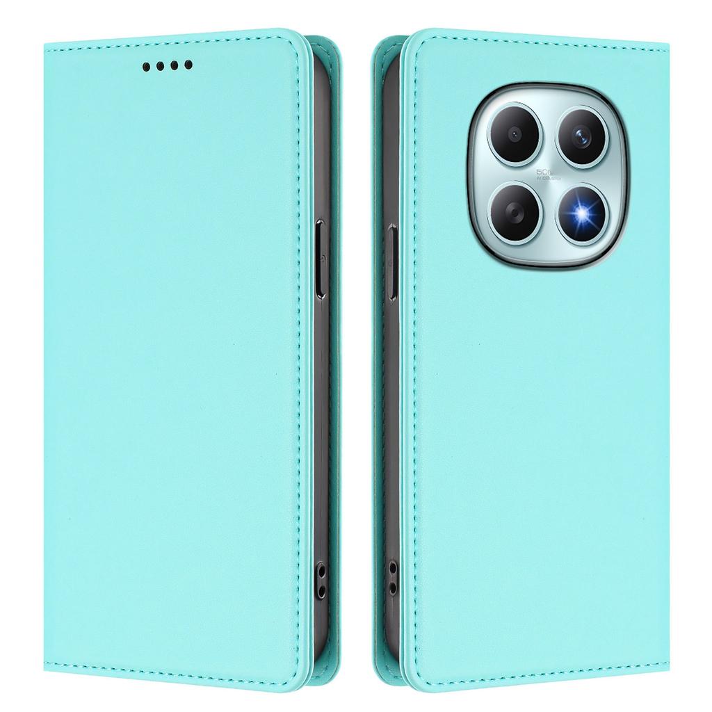 Для Xiaomi Poco M8 5G/Redmi Note 15 5G (Глобальный)/15 4G (Глобальный) Кожаный чехол-кошелек с магнитной застежкой и RFID-защитой для телефона