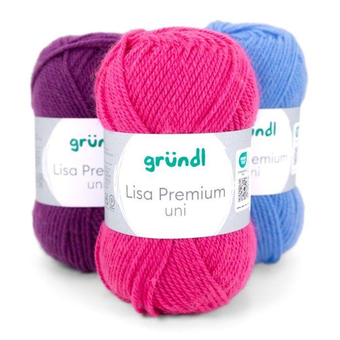 Lisa premium uni - Marron - 23 - 50g - 133m - 100% acrylique