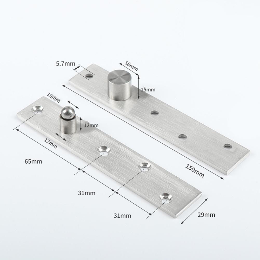 Шарнир с вращающимся валом из нержавеющей стали, верхний и нижний шарнир, прочный шарнир с позиционирующим валом, фурнитура для деревянных дверных петель