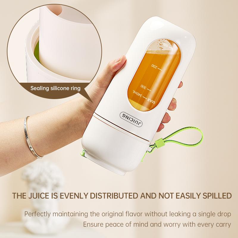 Соковыжималка электрическая портативная большой мощности с трубочкой 12-лепестковый стальной нож чашка беспроводная зарядка