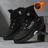 Men's Snow Boots 2025 Winter New High Top Cotton Shoes Plush Warm Boots Non-slip Hiking Boots for Men Winter High Top Sneakers