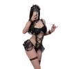 Sexy lingerie perspective maid outfit sexy one-piece uniform free role-playing mesh skirt seduction suit