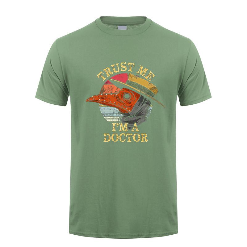 Cool Trust Me Im A Doctor T Shirt Unisex Cotton Funny Tshirt Short Sleeves Halloween Plague Doctor Tees Streetwear Tops Dy328
