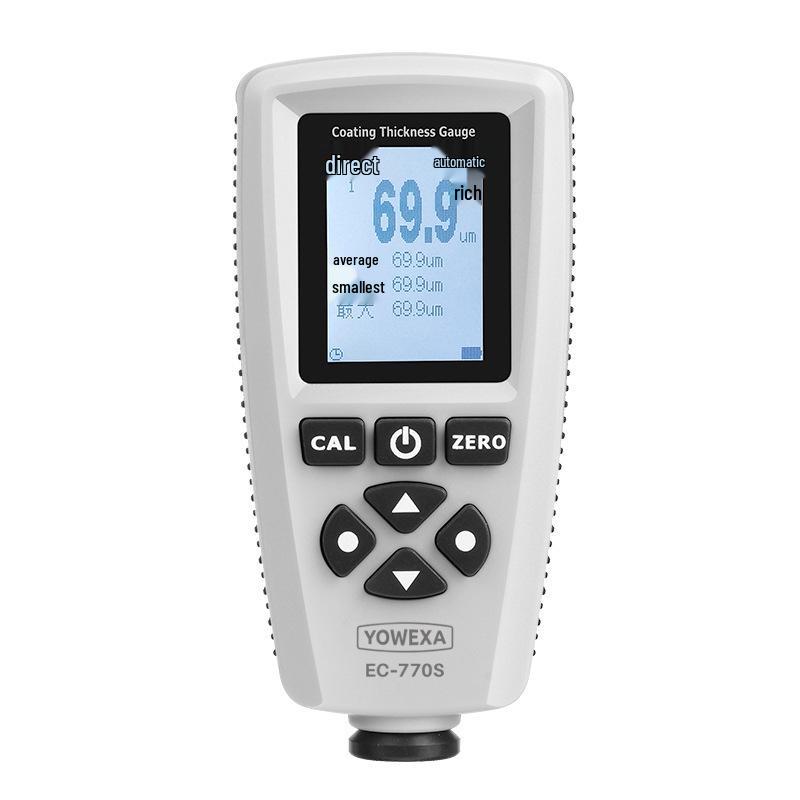 Yuwen EC-770S Coating Thickness Gauge - Galvanized, Oxide, Paint Film Dry Thickness Tester