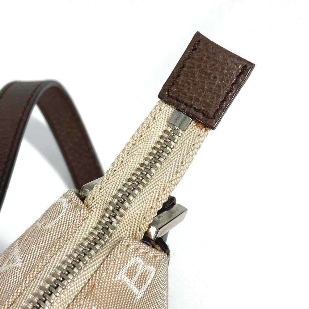 BVLGARI Logo mania logo bag Shoulder Bag Leather/Canvas Beige/Brown