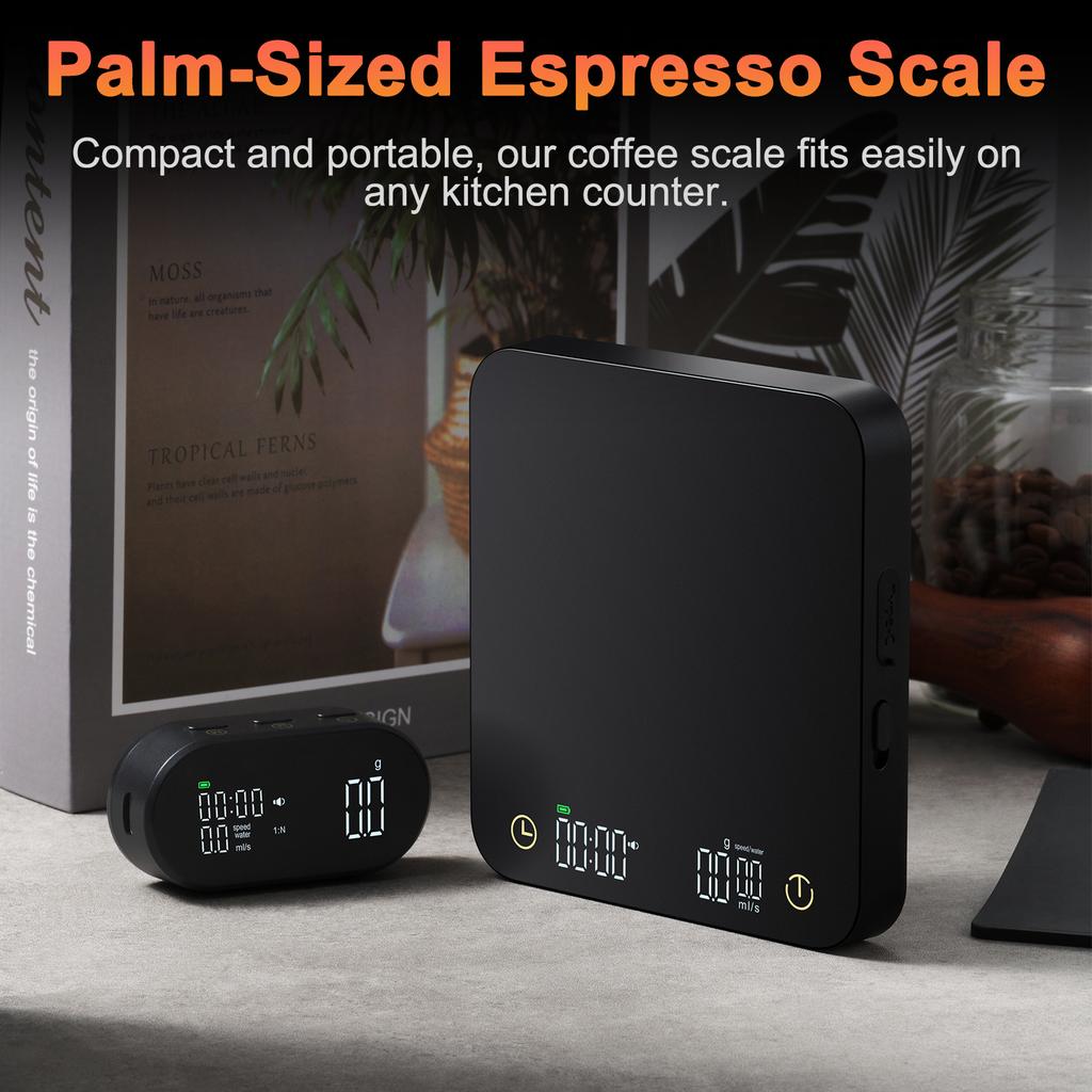 Digital Coffee Scale With Timer Wireless Display - 3Kg0.1G Accurate Kitchen Scale For Espresso And Pour Over Coffee