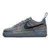 Nike Детские кроссовки Air Force 1 Low GS Cut Out Swoosh - Дымчато-серые, черные, светло-фото-синие DQ1097-001