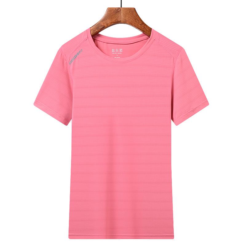 Мужская и женская ультратонкая быстросохнущая спортивная футболка с коротким рукавом из ледяного шелка - Дышащая, Влагоотводящая, Высокоэластичная для использования на открытом воздухе