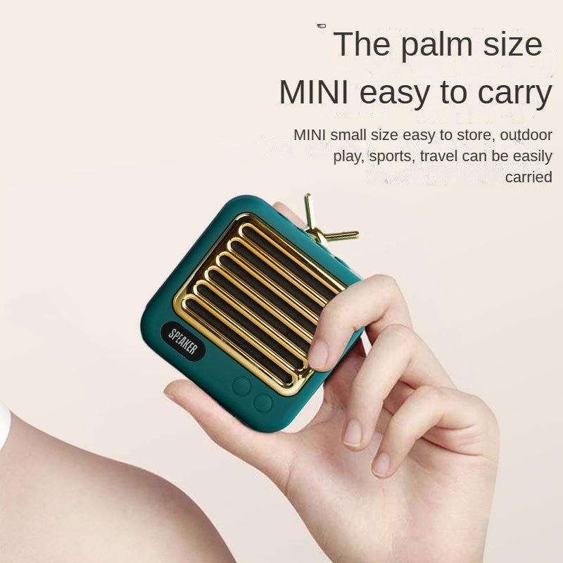 Ретро Bluetooth-колонка, маленькая колонка, мини-сабвуфер, высокое качество звука, громкий звук, портативное аудио