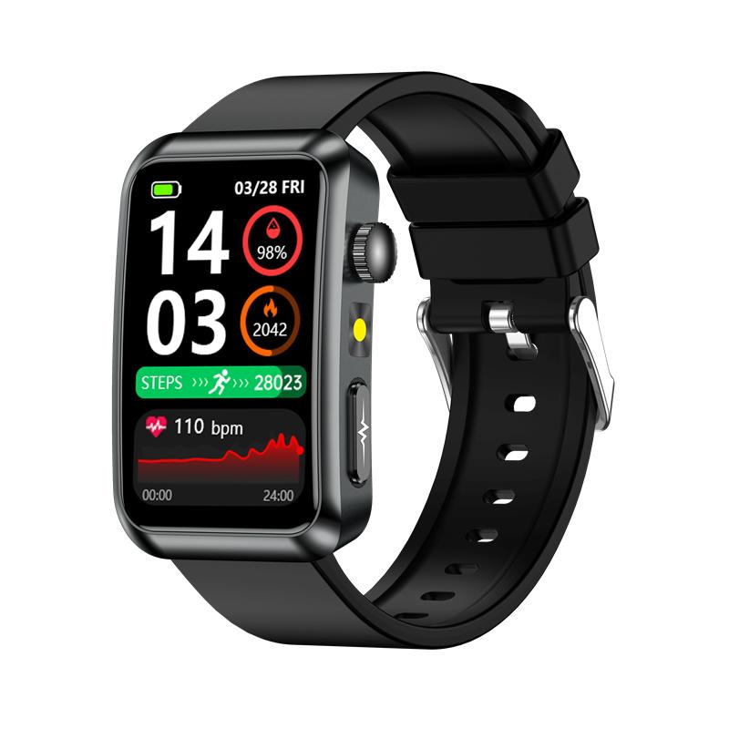 TK77 Smart Bracelet Watch BT Call Flashlight ECG Health Monitor Wristwatch Outdoor Multi-Sports Fitness Tracker Smartwatch