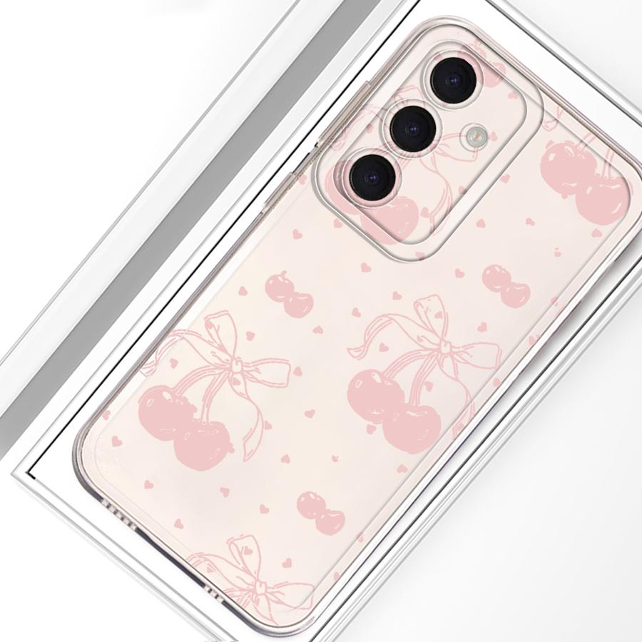 Милый Розовый Чехол-Бант для Телефона Samsung Galaxy A54 A15 A14 A16 A56 A50 A26 A24 A33 A52 A25 A51 A36 A13 A52 A31 A55 A23 A34 A35