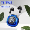 НОВЫЕ беспроводные наушники T8 TWS Bluetooth 5.3, спортивные игровые гарнитуры, наушники-вкладыши с шумоподавлением, сенсорное управление басами для телефона