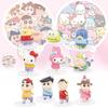 Cute Crayon Shin-chan Sanrio Collaboration Figures Pvc Blind Box Gashapon Collectibles