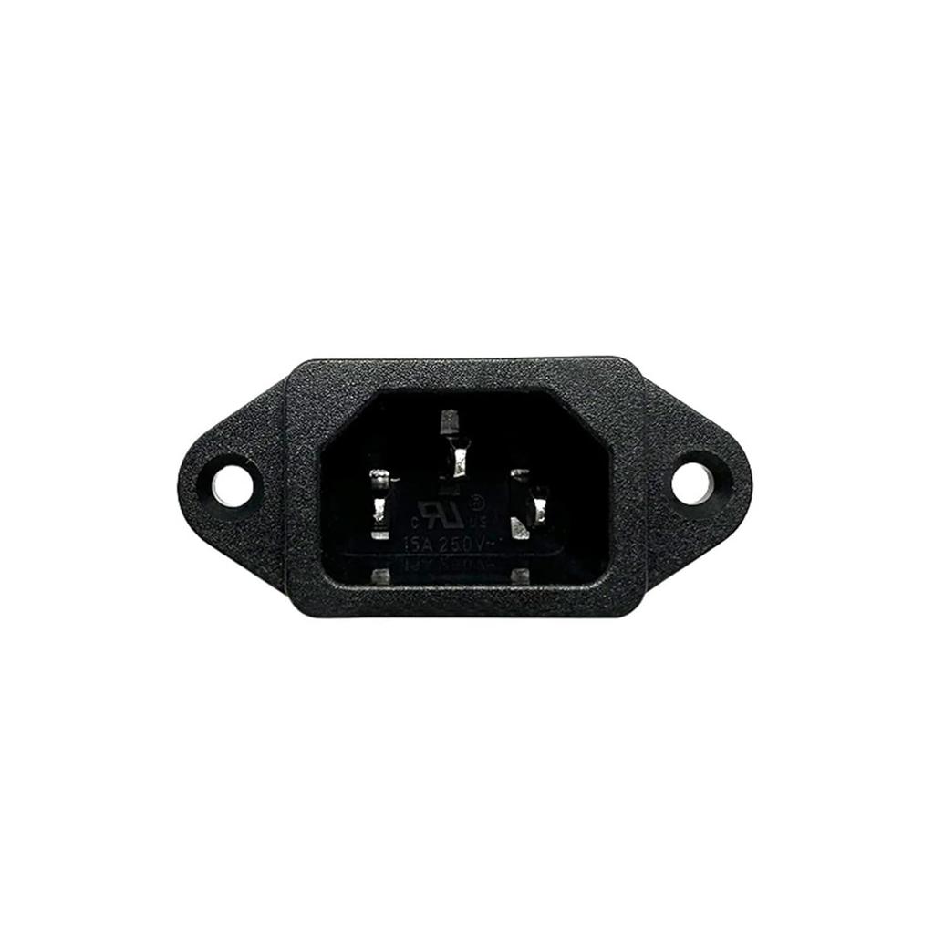 1 шт. LZ-14-1 10A 250V 3 контакта Панельный встраиваемый разъём-гнездо питания IEC320 C14 Розетка переменного тока с 2 комплектами винтов