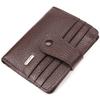 Компактный мужской кошелек из натуральной зернистой кожи CANPELLINI Purse 21686 Коричневый