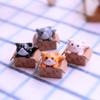 DIY Miniatures Kitten Ornament Cartoon Crafts Poor Box Cat Kitty Model Small Statue Car Figurine