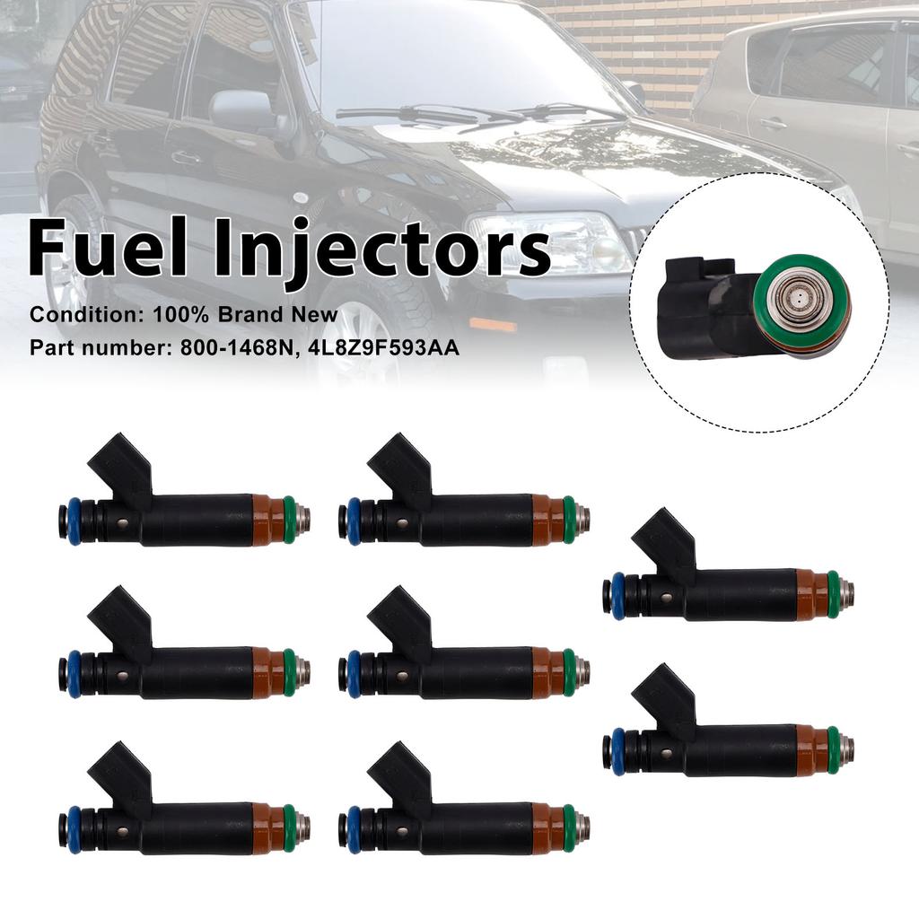 8PC 800-1468N Fuel Injectors 4L8Z9F593AA For Mercury Mariner Ford Explorer