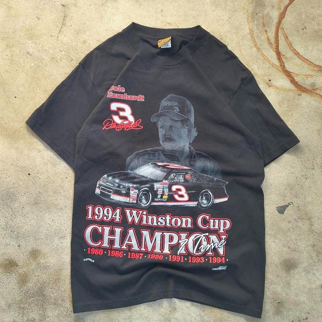 90s Nascar dale Earnhardt black color reprint unisex shirt AN64182