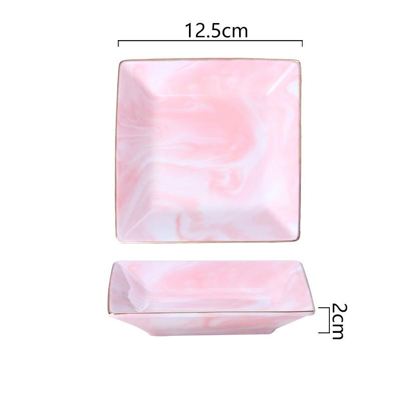 Креативная мраморная керамическая тарелка тарелка для десерта еда тарелка ювелирное кольцо ожерелье блюдо поднос