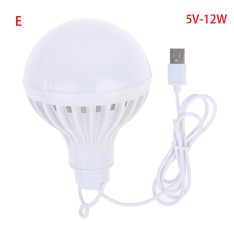 5V 3W-12W USB Bulb Light portable Lamp LED for hiking camping Tent travel Work