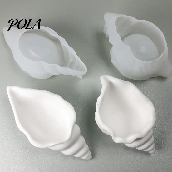 Форма для поделок на морскую тематику, Силиконовая форма Ракушка Раковина, 3D Ракушка для свечей, мыла, гипса, эпоксидной смолы, Морская, Легко извлекаемая, Гибкие формы для смолы, Ювелирных изделий